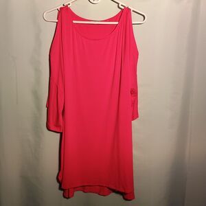 Evolution Red cold shoulder blouse